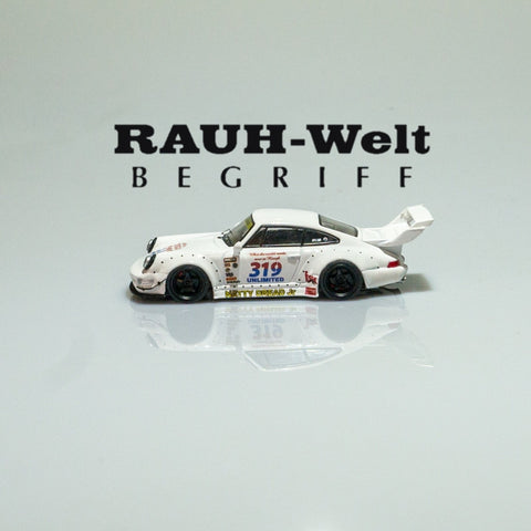 A purple 1/64 diecast model of a RWB 964 Idler Car 'Bepohnka', with visible details such as the front grille, wheels, and the RWB logo.

 4